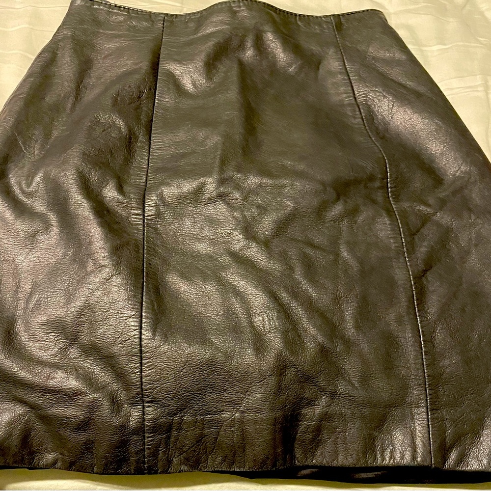 Leather skirt